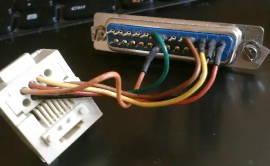 adapter taken apart, showing connections to RJ45 jack and metal body