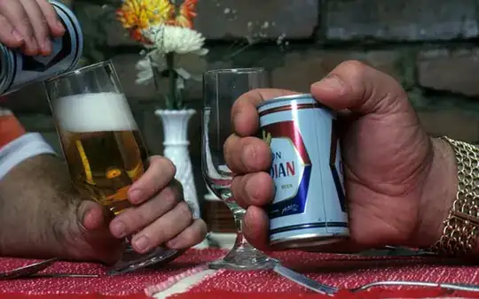 Andre Holding his beer