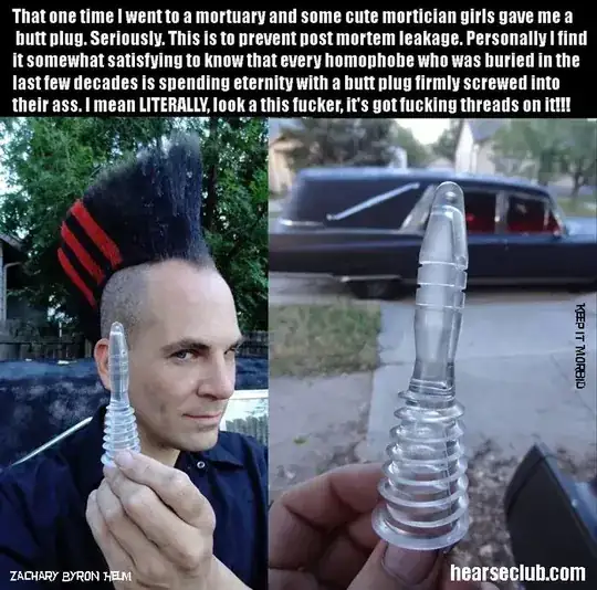 punk with alleged butt plug