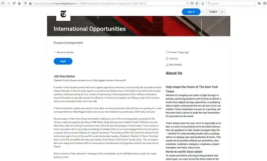 Job advertisement