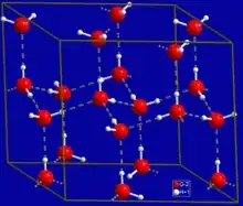 wikipedia picture of normal ice structure