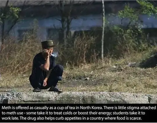 A claim about meth use in North Korea