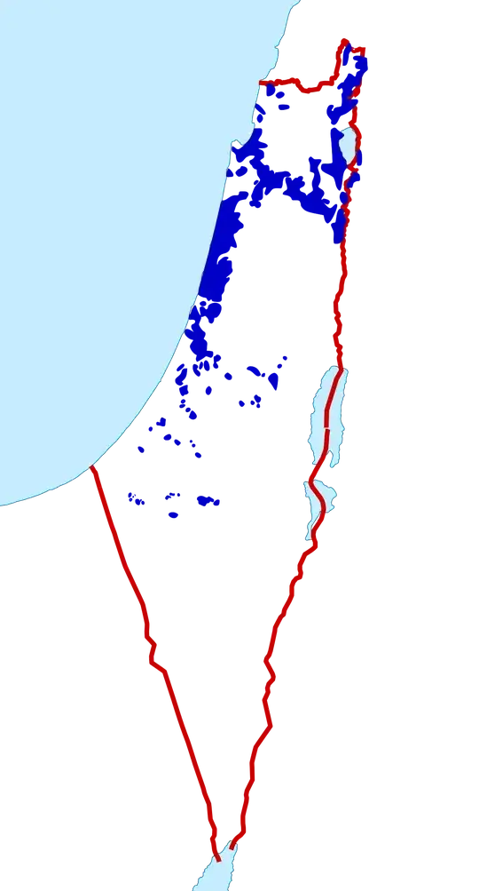 By Oncenawhile, Dank Chicken - http://www.lib.utexas.edu/maps/historical/israel_hist_1973.jpg, http://booksand-ebooks.com/political-commentary/israel-palestine-land-division, CC BY-SA 3.0, https://commons.wikimedia.org/w/index.php?curid=24952459