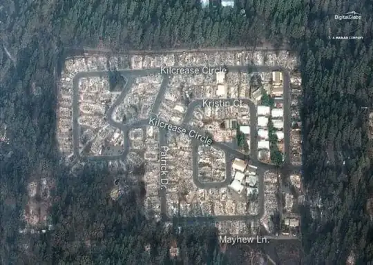 paradise, ca after forest fire