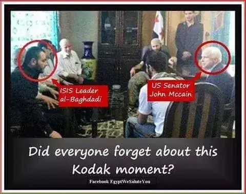 McCain and al-Baghdadi, allegedly in Twitter