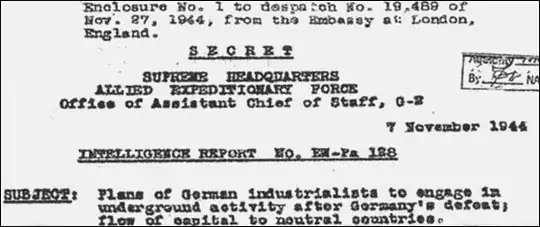 US Military Intelligence report EW-Pa 128