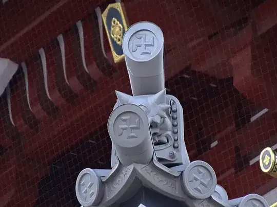 Swastikas from temple