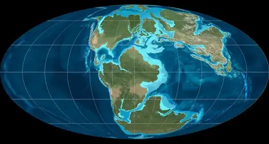 The Earth, 150 million years ago