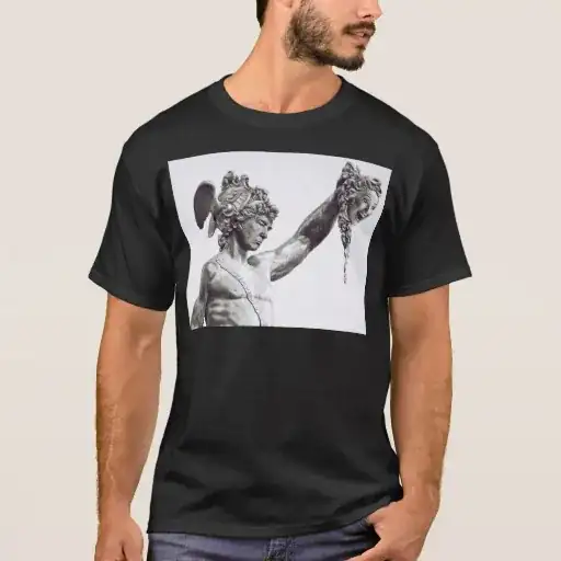 Trump Perseus holding the severed head of Clinton Medusa T-shirt