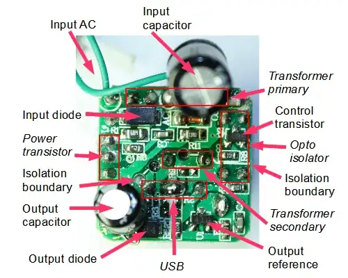Fake charger PCB