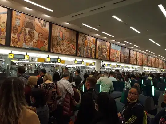 Photo of queues