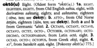 Derivatives of eight