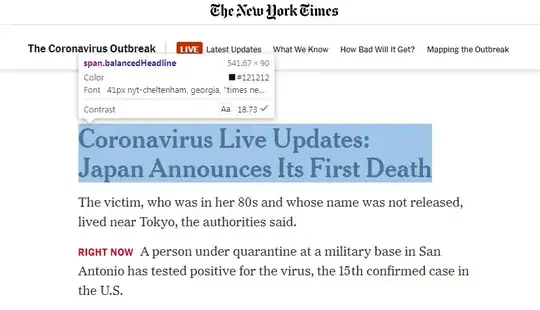 selected headline