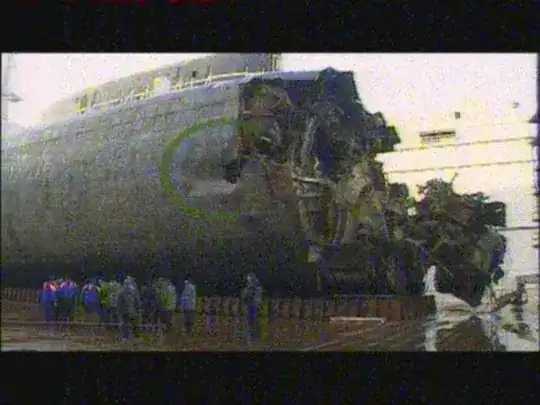 Alleged hole -- point of torpedo's penetration