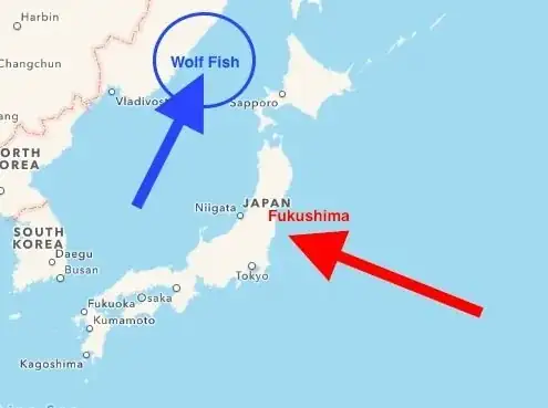 Location of the wolffish catch