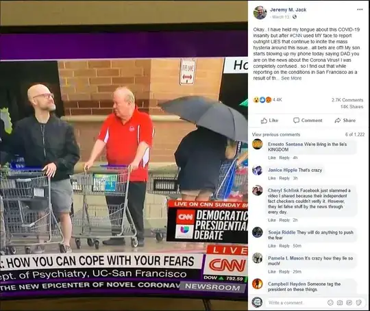 screenshot from Faacebook