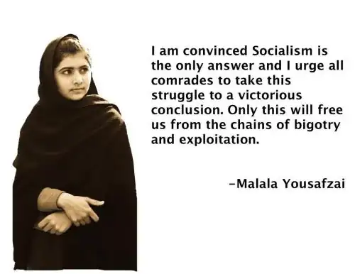 Malala socialist claim repeated