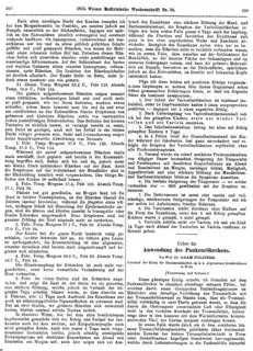 Steiner: "Zur Inokulation der Varicellen", pages 307,308