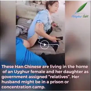 man grabs woman