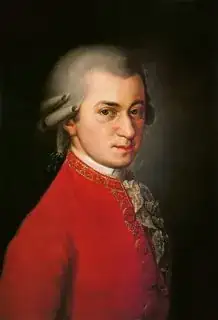 Portrait of Mozart from 1819
