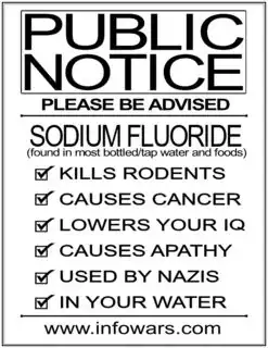 Infowars Anti-Fluoride Poster