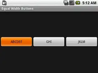 layout weight 1 buttons fill screen width