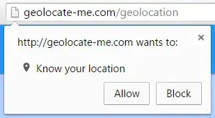 Chrome geolocation example