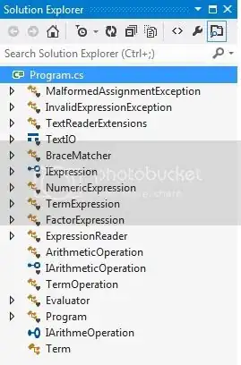 my solution explorer