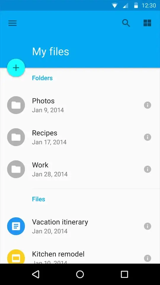 My Files with big toolbar