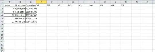 a excel file