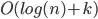 O(log(n) + k)