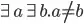 \exists a \exists b. a \not = b