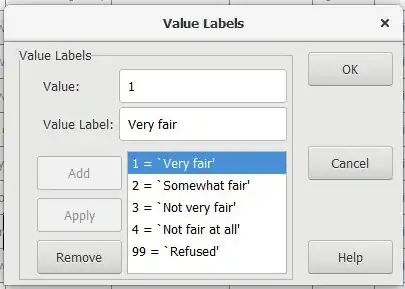 value label mappings