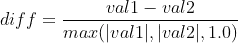 reldiff