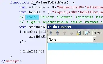 TODO in ASPX File