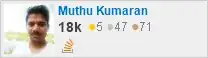 profile for Muthu Kumaran on Stack Exchange, a network of free, community-driven Q&A sites