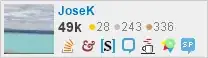 profile for JoseK on Stack Exchange, a network of free, community-driven Q&A sites