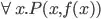 \forall x. P(x,f(x))