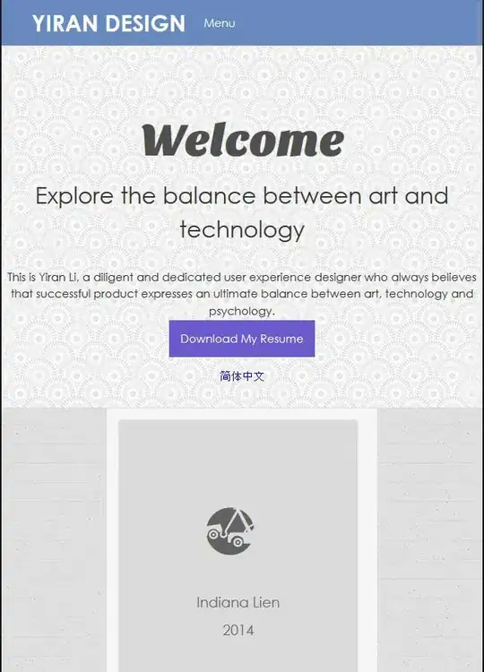 What it looks like in a resized browser
