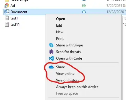 onedrive-context-menu
