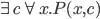 \exists c \forall x.P(x,c)