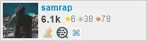 profile for samrap on Stack Exchange, a network of free, community-driven Q&A sites
