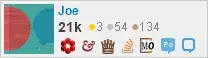 profile for Joe on Stack Exchange, a network of free, community-driven Q&A sites