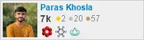 profile for Paras Khosla on Stack Exchange, a network of free, community-driven Q&A sites