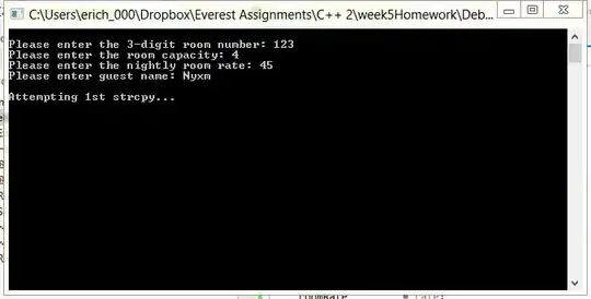 cout output