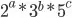 2^a*3^b*5^c
