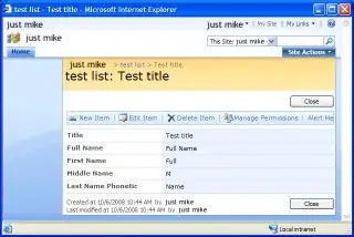 SharePoint - DispForm.aspx