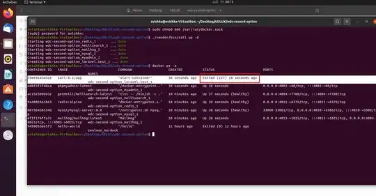 Sail up -d on Ubuntu