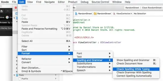 Xcode's Check Spelling While Typing Option