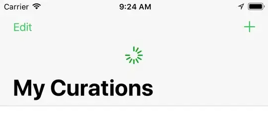 refresh control with large titles